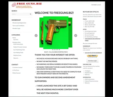 FreeGuns.biz Website
